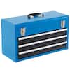 Front. Costway - Costway Portable Tool Chest Box Storage Cabinet Garage Mechanic Organizer 3 Drawers - Blue.