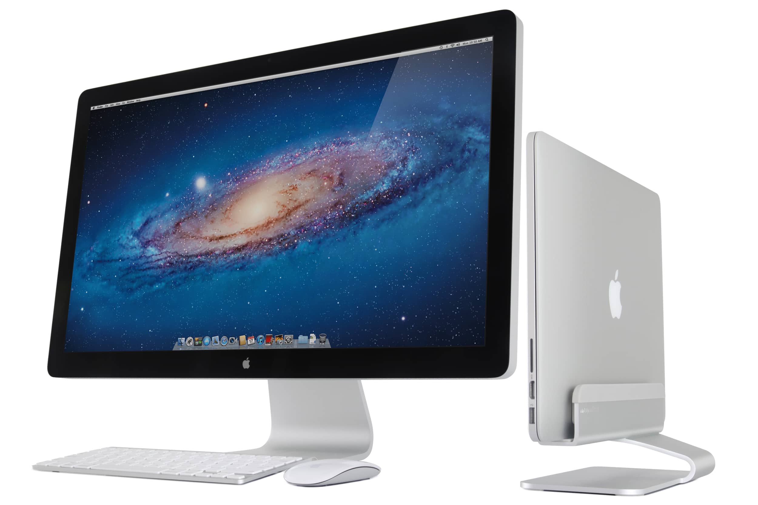 Alt View 12. Rain Design - Rain Design mTower Vertical Laptop Stand - Silver.