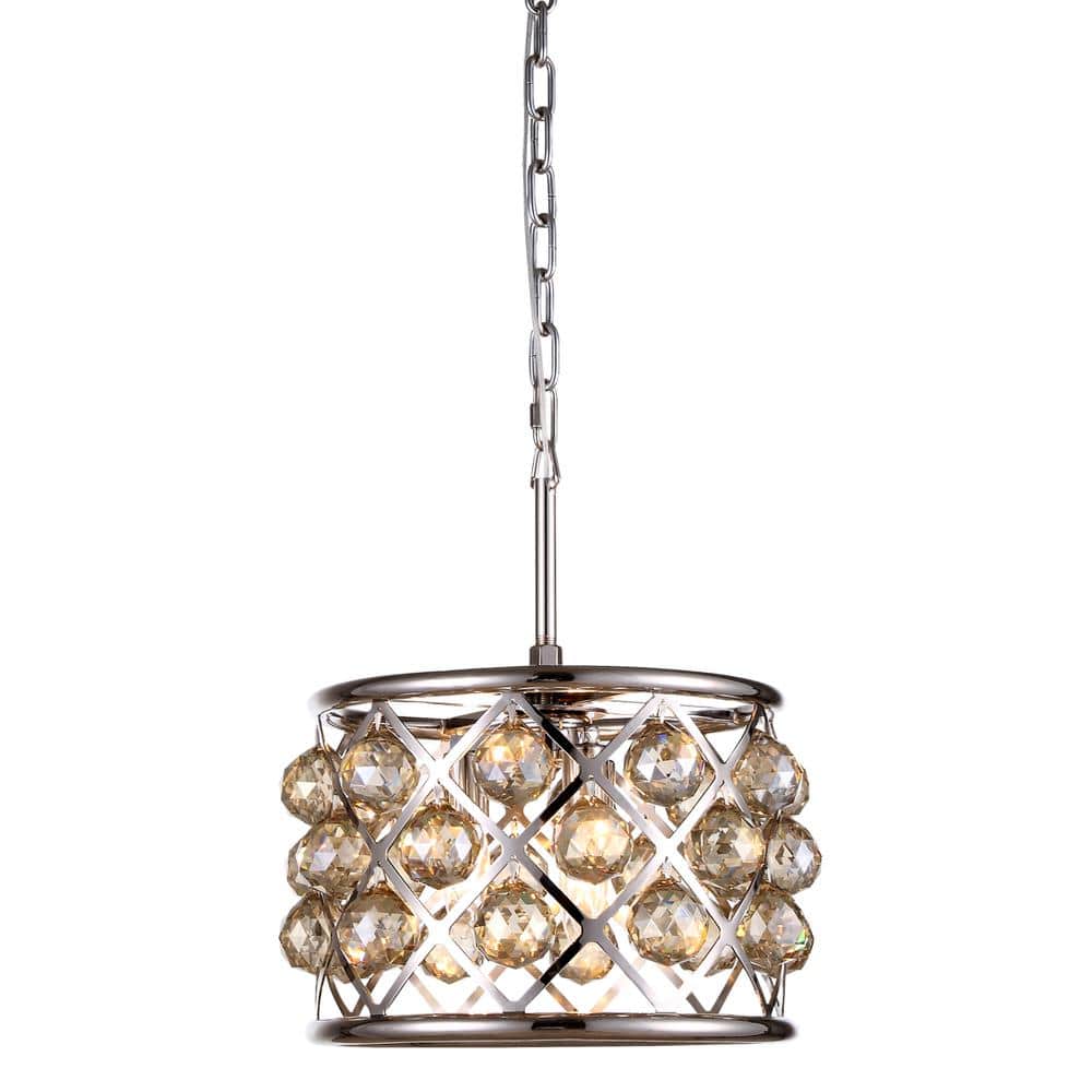 Urban Classic - Madison 3 light Pendant Golden Teak (Smoky) Royal Cut Crystal - Polished Nickel price history on PriceWatchPro
