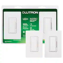 Lutron - Maestro 150 W 3 Way Dimmer Switch 1 pk - White