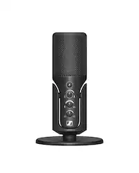 Sennheiser - Profile USB Condenser Microphone with Desktop Stand - Black - Front_Zoom
