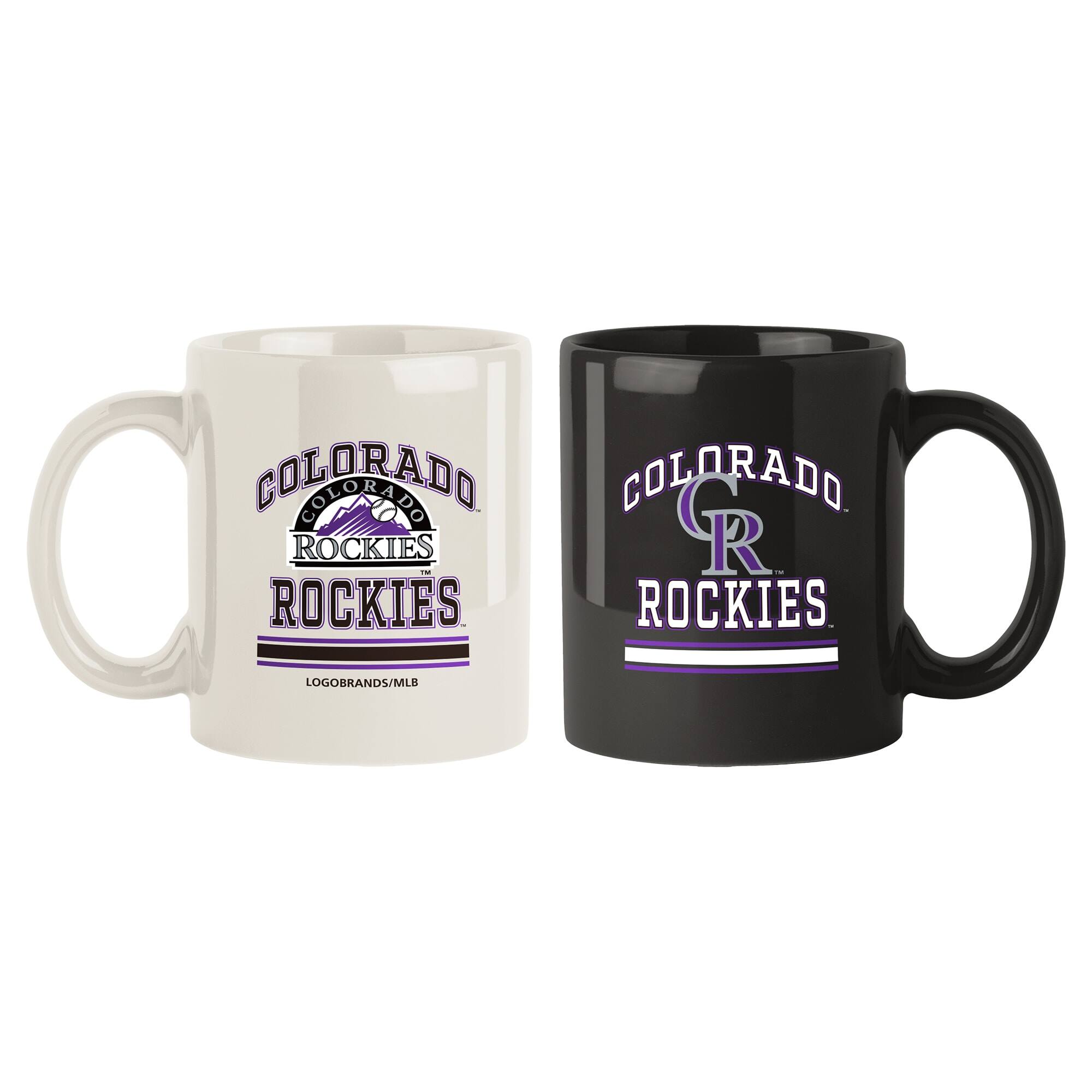 Logo Brands - Colorado Rockies 15oz. Current & Throwback Mug Set - Multicolor price history on PriceWatchPro