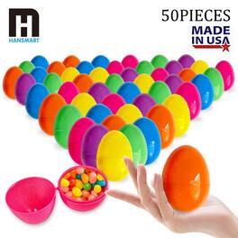 Hansmart - 50/100/200/500PCS Fillable Easter Eggs Colorful Creative Easter Gift Box Children's Toys Party Decoration - Multiple colors