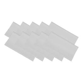 Unique Bargains - Eyeglass Microfiber Cleaning Cloth 7"x6", 10pcs Soft Wipe for Lens, Eyeglasses, Screens in Individual Vinyl Pouch - Gray