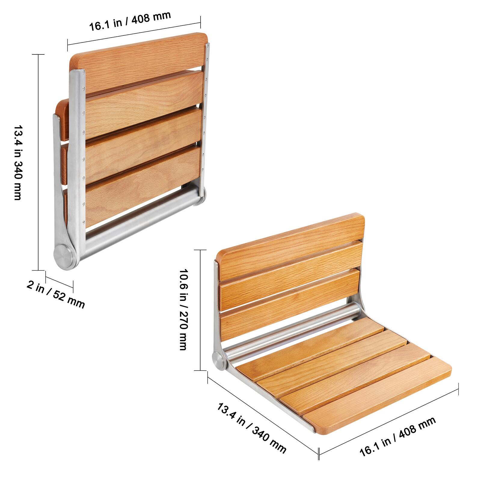 16.1 in / 408 mm  
13.4 in / 340 mm  
2 in / 52 mm  
10.6 in / 270 mm