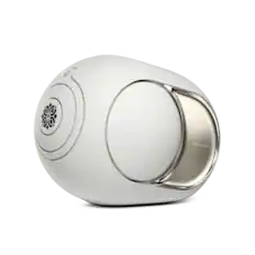 Front. Devialet - Phantom Ultimate 108 dB Wireless Bookshelf Speaker - Light Pearl.