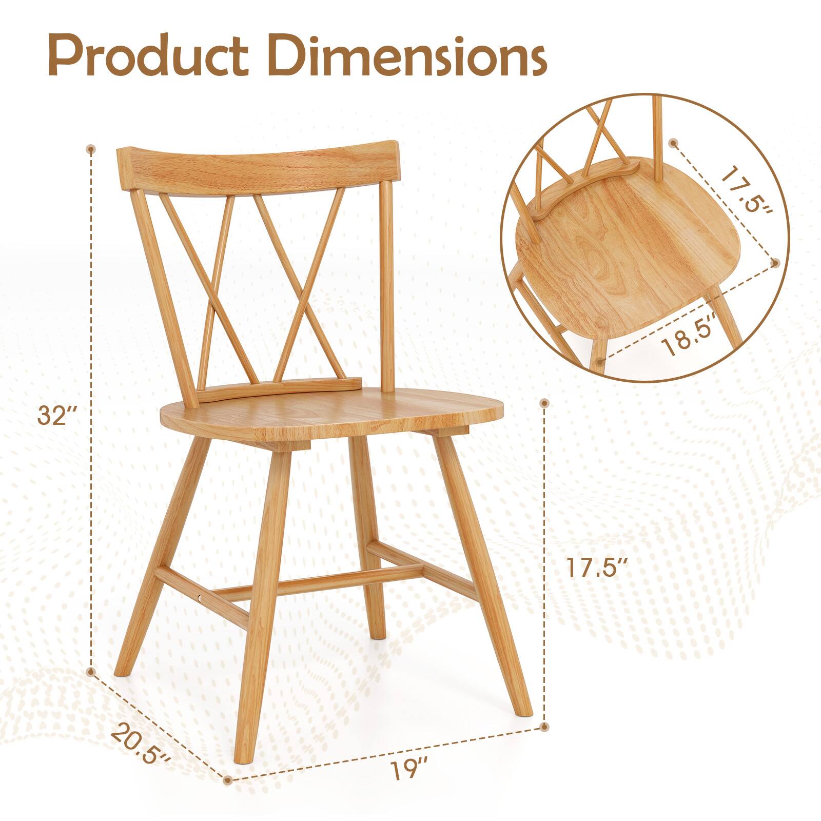 Product Dimensions: 17.5" x 18.5" x 32"