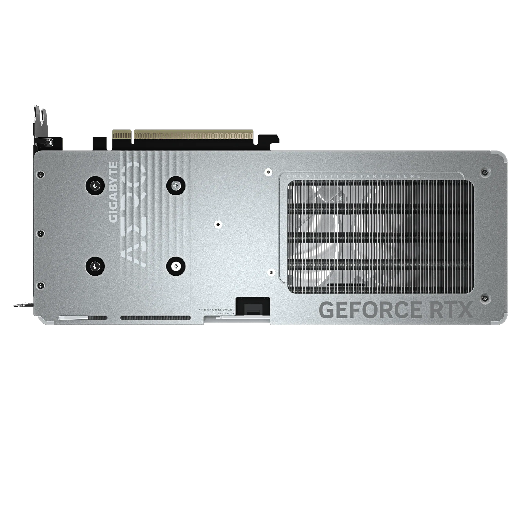 C GIGABYTE I .......... .. CREATIVITY STARTS HERE GEFORCE RTX
