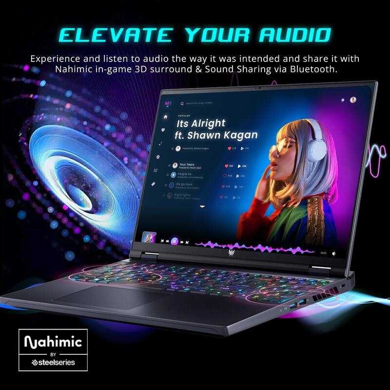 ELEVATE YOUR AUDIO

Experience and listen to audio the way it was intended and share it with Nahimic in-game 3D surround & Sound Sharing via Bluetooth.

Its Alright ft. Shawn Kagan

Nahimic BY steelseries