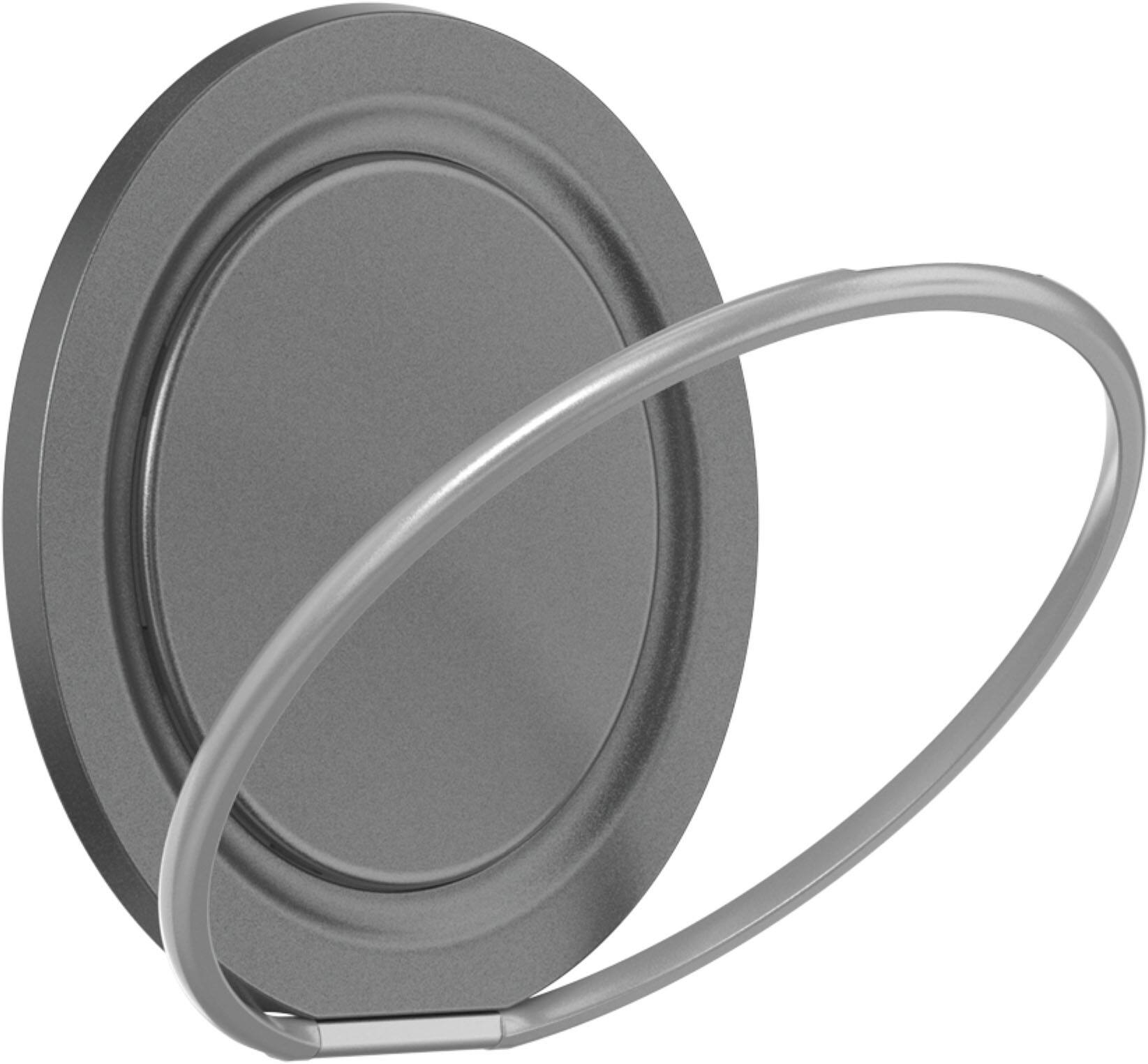 Alt View 12. PopSockets - PopSockets Low-Pro Grip for MagSafe, Ultra-Thin Magnetic Phone Grip with Kick-Out Stand - Gunmetal.