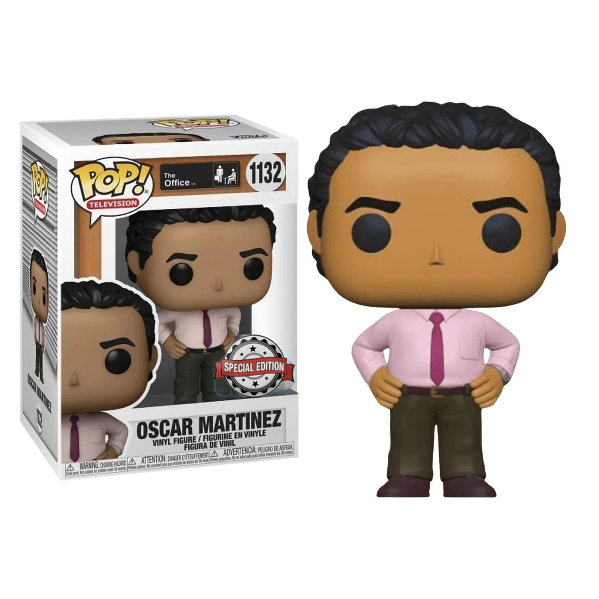 **POP! Television**  
**The Office**  
**1132**  
**Special Edition**  

**Oscar Martinez**  
**Vinyl Figure / Figurine en Vinyle / Figura de Vinilo / Figura de Vinil**  

**Warning: Choking Hazard - Small parts. Not for children under 3 years.**  
**Attention: Danger de suffocation - Petits morceaux. Ne convient pas aux enfants de moins de 3 ans.**  
**Advertencia: Peligro de asfixia - Piezas pequeñas. No es adecuado para niños menores de 3 años.**