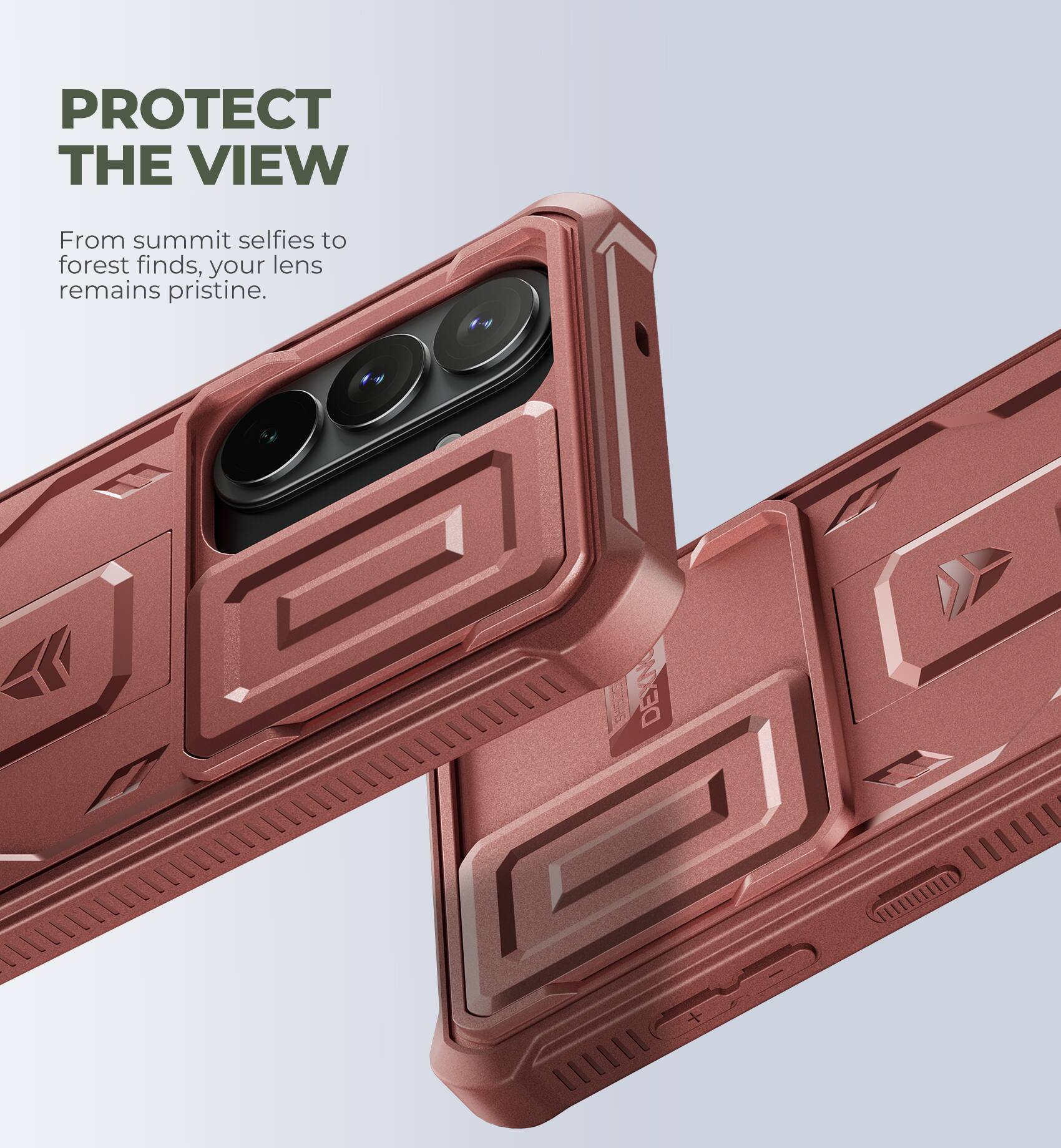 PROTECT THE VIEW  
From summit selfies to forest finds, your lens remains pristine.  
EESH6 DEXNO