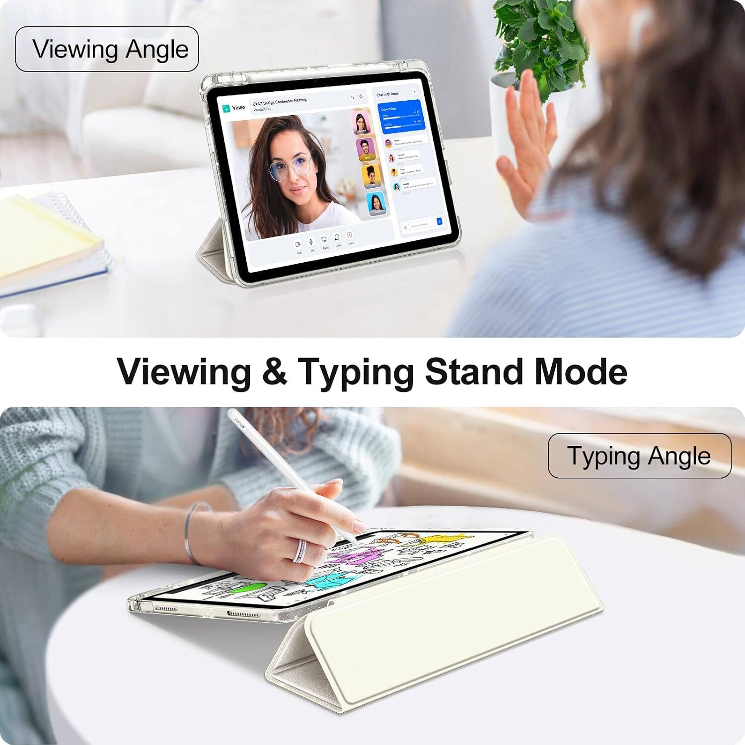 Viewing Angle

Viewing & Typing Stand Mode

Typing Angle