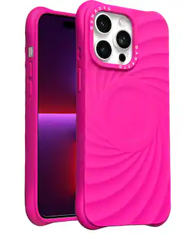 Ornarto - Vortuxe for iPhone 13 Pro Max Case 6.7",Compatible with MagSafe,Sleek Liquid Silicone Phone Cover - Hot Pink