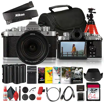 Nikon Zf NIKKOR 5 24-70mm 1:4 24-70mm 4 SAMRRR Makom | FELEAEE | caRLES - i d CMsC | .. PaRT ! | VideoStud PHOTOS PaintShop C Ce | : Painter AfterShot Pro Pro essentials oe e - FAVE -. L... : Ne ace e ee NIEROW SD XC 64G GB