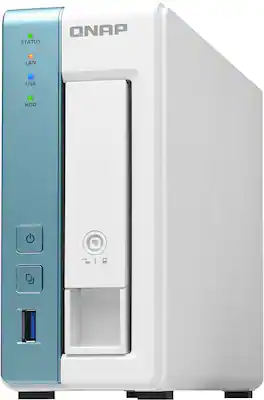 QNAP - TS-131K-US 1-Bay Personal Cloud NAS for Backup and Data Sharing. Annapurna Labs 4-core 1.7GHz, 1GB RAM
