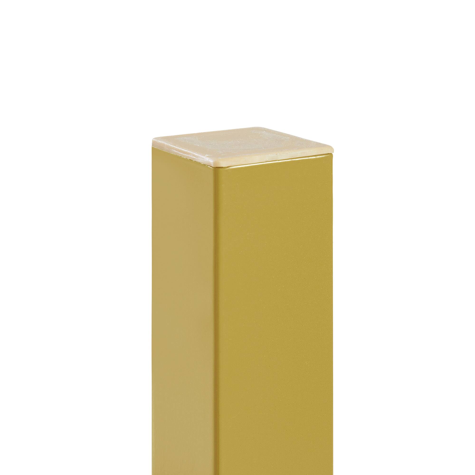 Left. Vecelo - Queen Bed Frame with Headboard & Footboard, Heavy Duty Steel Slats - No Box Spring, Easy Assembly, Gold - Gold.