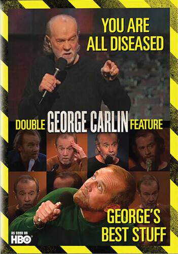 Front. George Carlin - George Carlin Double Feature: You Are All Diseased / George's Best Stuff   - DVD.