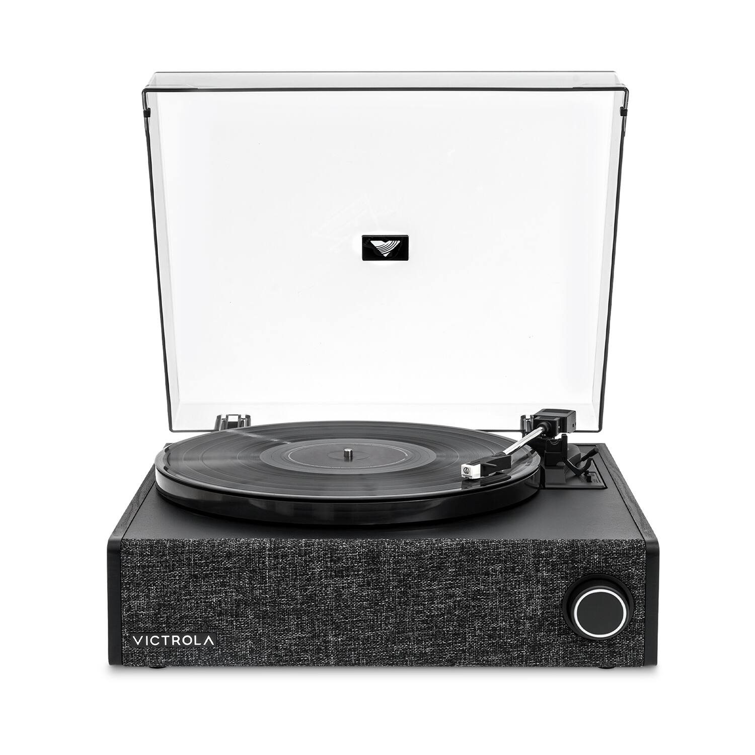 Alt View 1. Victrola - Eastwood LP Stereo Bluetooth Record Player with Bluetooth and 3 speed Turntable - Black.
