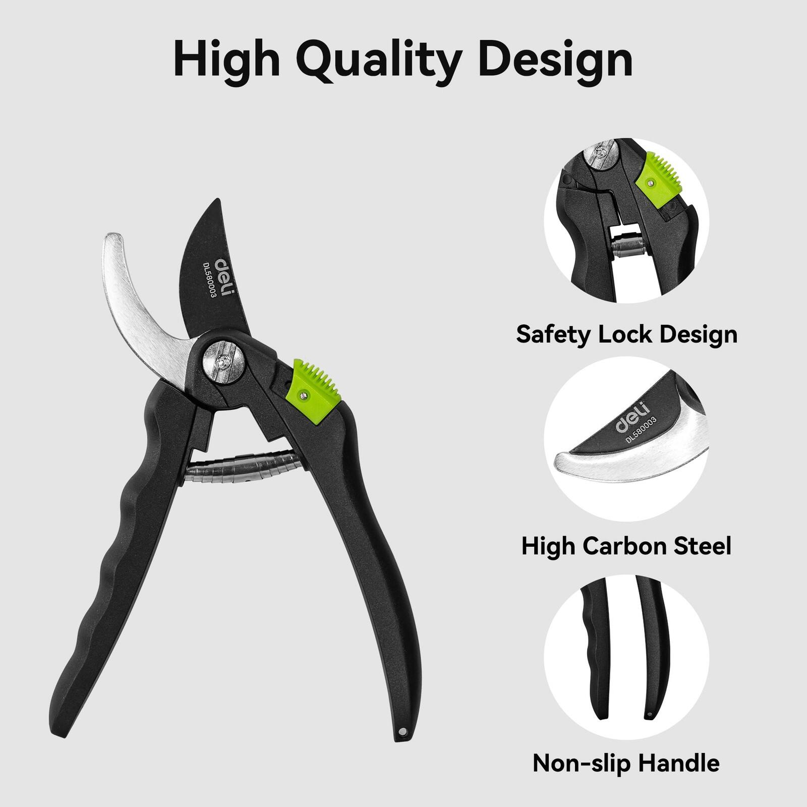 High Quality Design  
OL580003  
deli  
Safety Lock Design  
BL6B0003  
High Carbon Steel  
Non-slip Handle