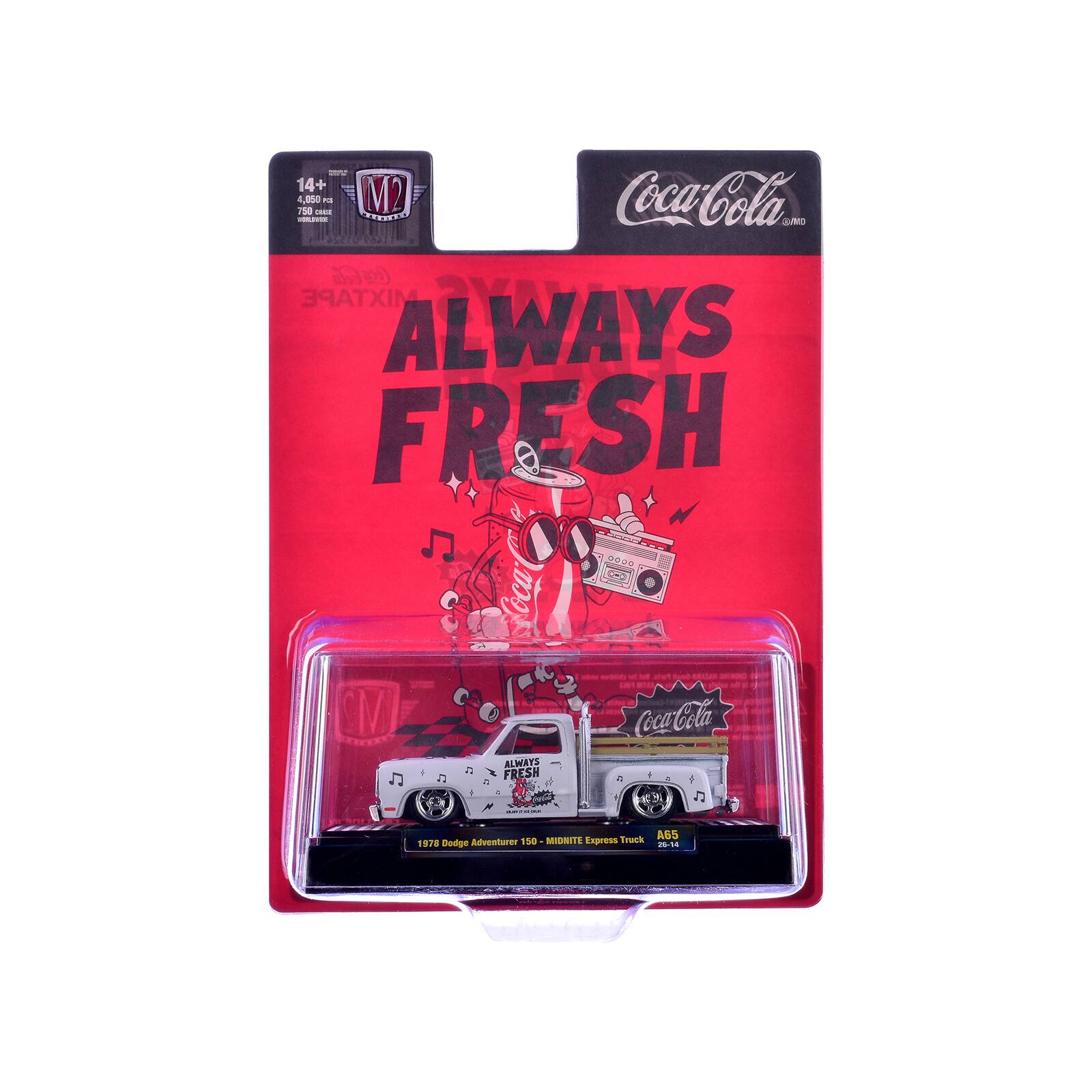 14+ 150 1050 - -. M2 Coca-Cola - TRNTE GAO 4 E RA2T Coca-Cola MIXTAPE ALWAYS FRESH Coca-C Coca Sam - M2 Coca-Cola ALWAYS FRESH 1 a 1078 Dodge Adventurer 150 MIDRITE Express Truck A85 - -