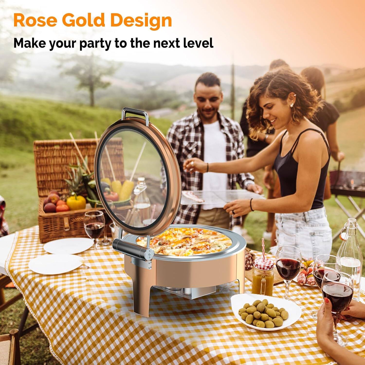Rose Gold Design  
Make your party to the next level