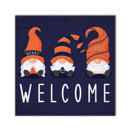 Fan Creations - Chicago Bears 10'' x 10'' Welcome Gnomes Sign - Multicolor