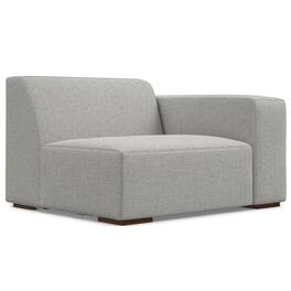 Simpli Home - Rex Right-Arm Sofa Module in Tightly Woven Performance Fabric - Pale Grey