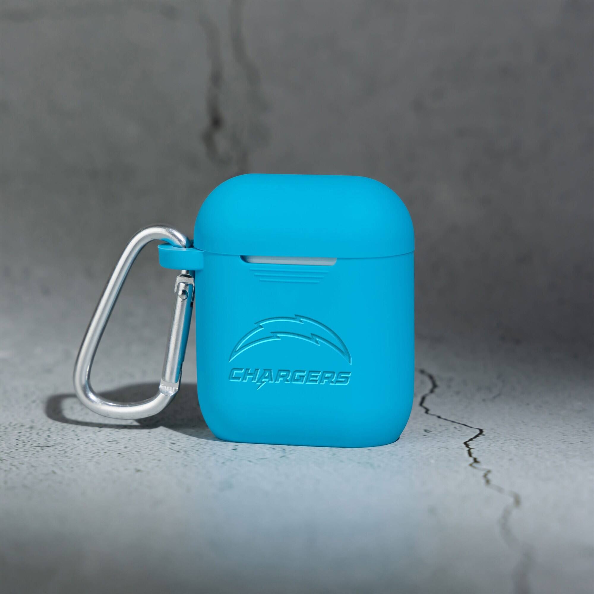 Alt View 1. Artinian - Los Angeles Chargers Debossed Silicone AirPods Case Cover - No Size - Multicolor.