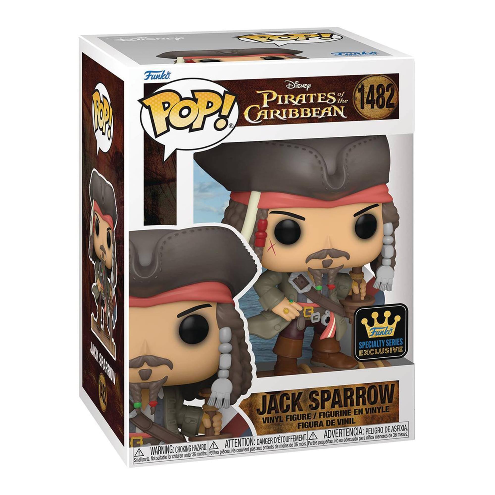Funko POP! Disney Pirates of the Caribbean 1482 Jack Sparrow Vinyl Figure / Figurine en Vinyle / Figura de Vinil

Specialty Series Exclusive

Warning: Choking Hazard - Small parts. Not suitable for children under 3 years.