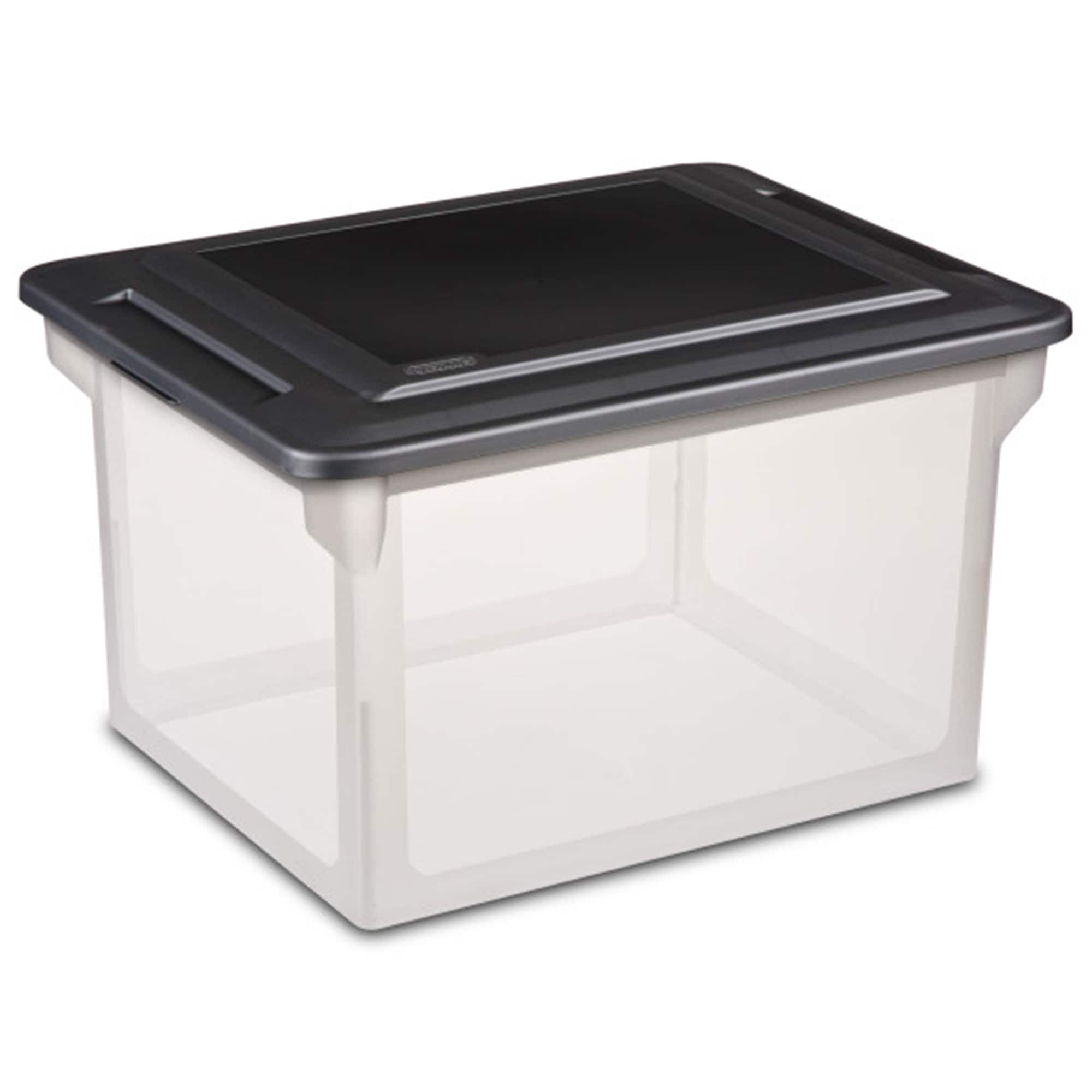 Sterilite - 18689004 Versatile Organizing Storage File Box w/ Lid (16 Pack) - Clear