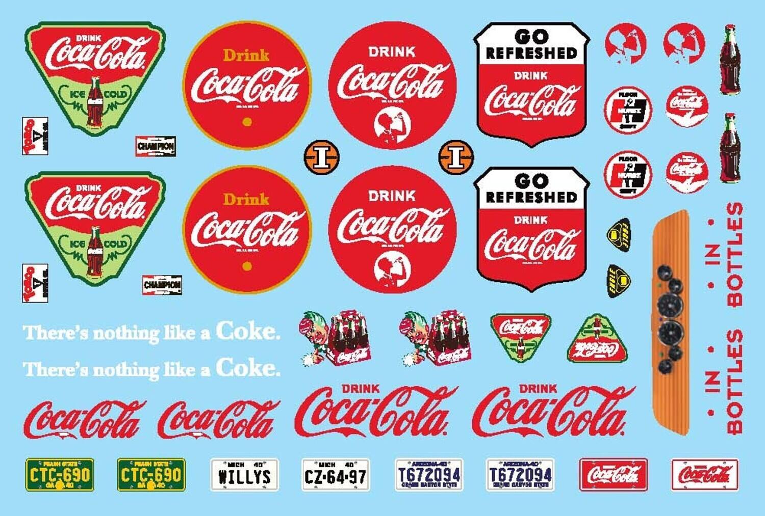 DRINK GO Coca-Cola  
DRINK REFRESHED  
DRINK ICE COLD Coca-Cola  
Coca-Cola PLIOR  
Coca-Cola MUI 1S TOROO  
CHAMPION  
I I PLOOR 9 NURBT  
DRINK GO  
DRINK REFRESHED  
CocaCola  
DRINK ICE COLD Coca-Cola  
Coca-Cola  
Coca-Cola IN BOTTLES  
CHAMPION  
ENGLE  
There's like a Coke.  
CocaCola  
nothing  
There's nothing like a Coke.  
Coca-Cola  
Coca-Cola  
Coca-Cola  
DRINK Coca-Cola  
DRINK IN BOTTLES  
PAM STAN  
PELRH  
BTH  
MCH 40  
MICH 40  
ARCONA-D  
ARCIOMA-RO  
CTC-690  
CTC-690  
WILLYS  
CZ-64-97  
T672094  
T672094  
Coca-Cola  
Ools  
Coca-Cola  
MA  
C  
BASTOR  
BTT  
BSYO  
ETCE