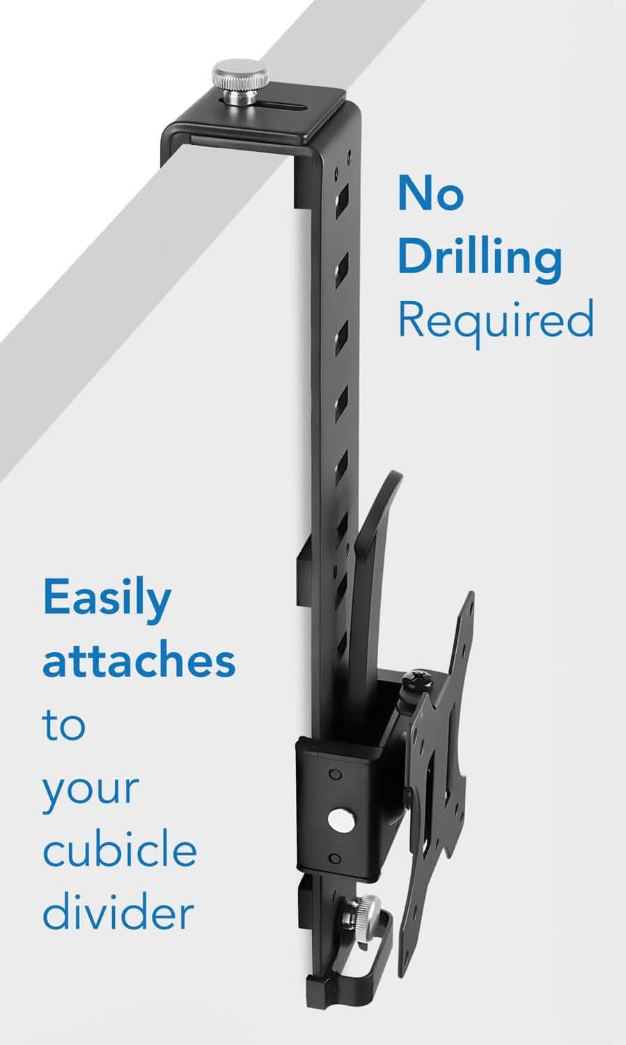 No Drilling Required  
Easily attaches to your cubicle divider