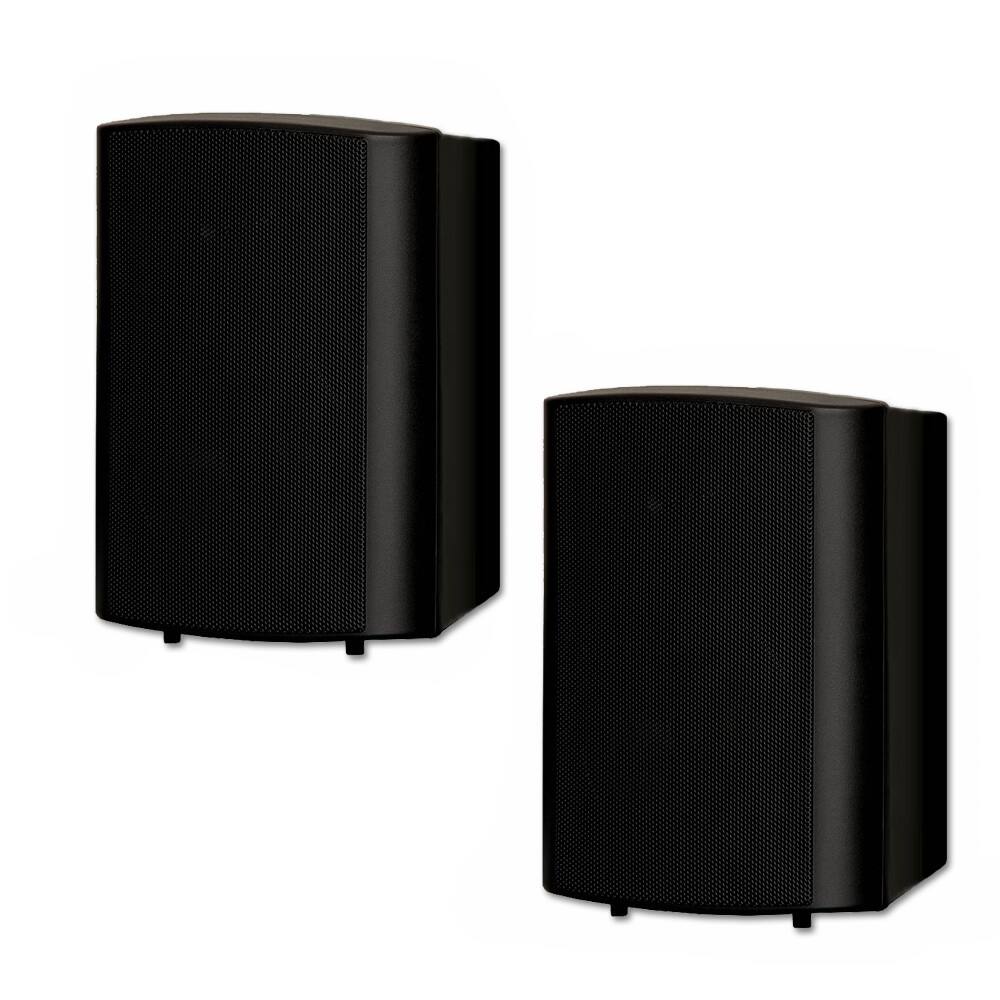 Front. Theater Solutions by Goldwood - TS425ODB Indoor or Outdoor Speakers Weatherproof Mountable Pair - Black.