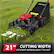 21" CUTTING WIDTH
EFFICIENT MOWING, BUILT TO LAST