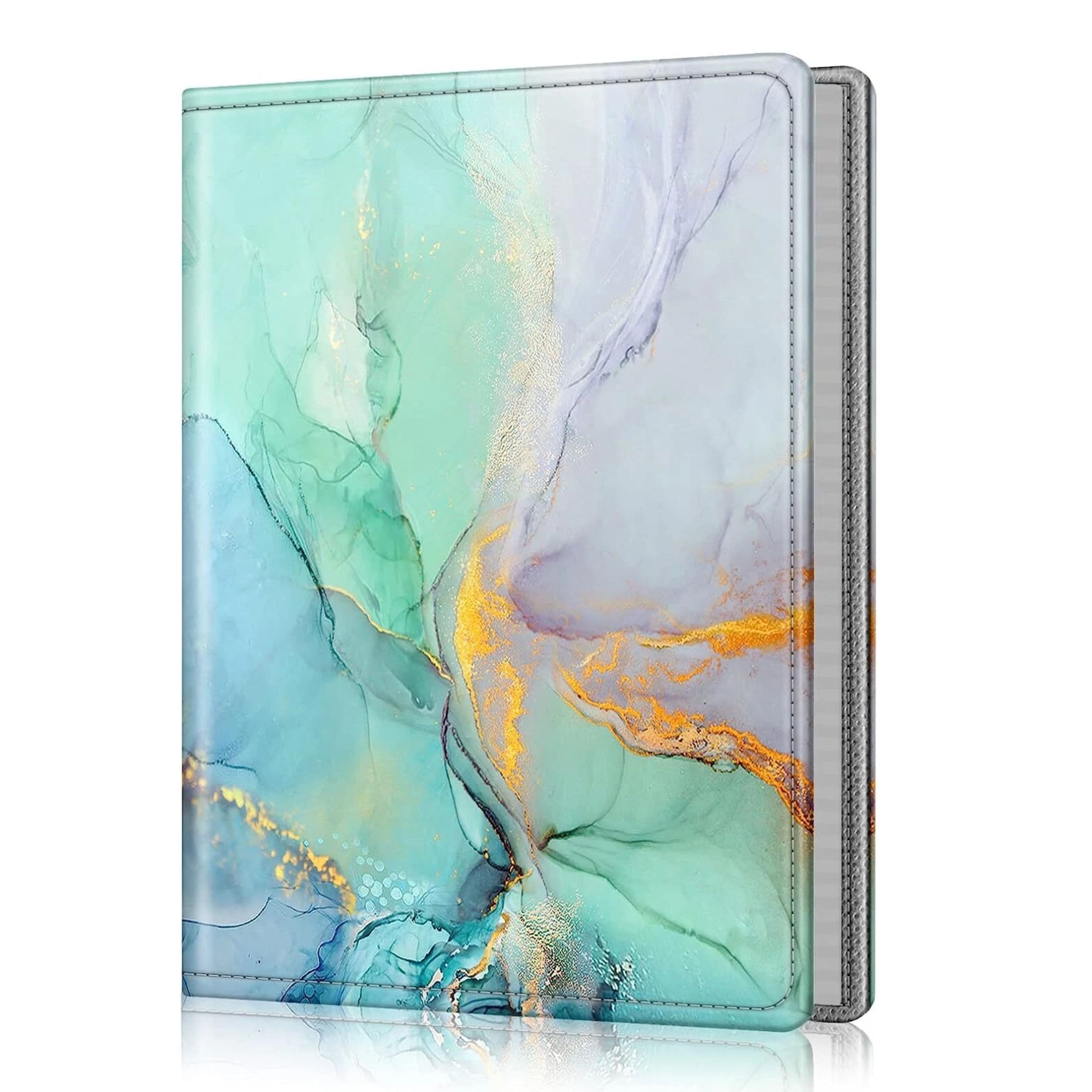 Kitcheniva - Portable Leather Wallet Photo Album 52 Photo Mini Capacity For 5x7 Photo - Emerald Marble price history on PriceWatchPro