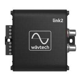 Wavtech - link2 - 2-Channel Line Output Converter - Black/Gray