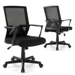 Kadyn - Ergonomic Desk Chair with Lumbar Support and Rocking Function- Home Office Computer Desk Chair - Black