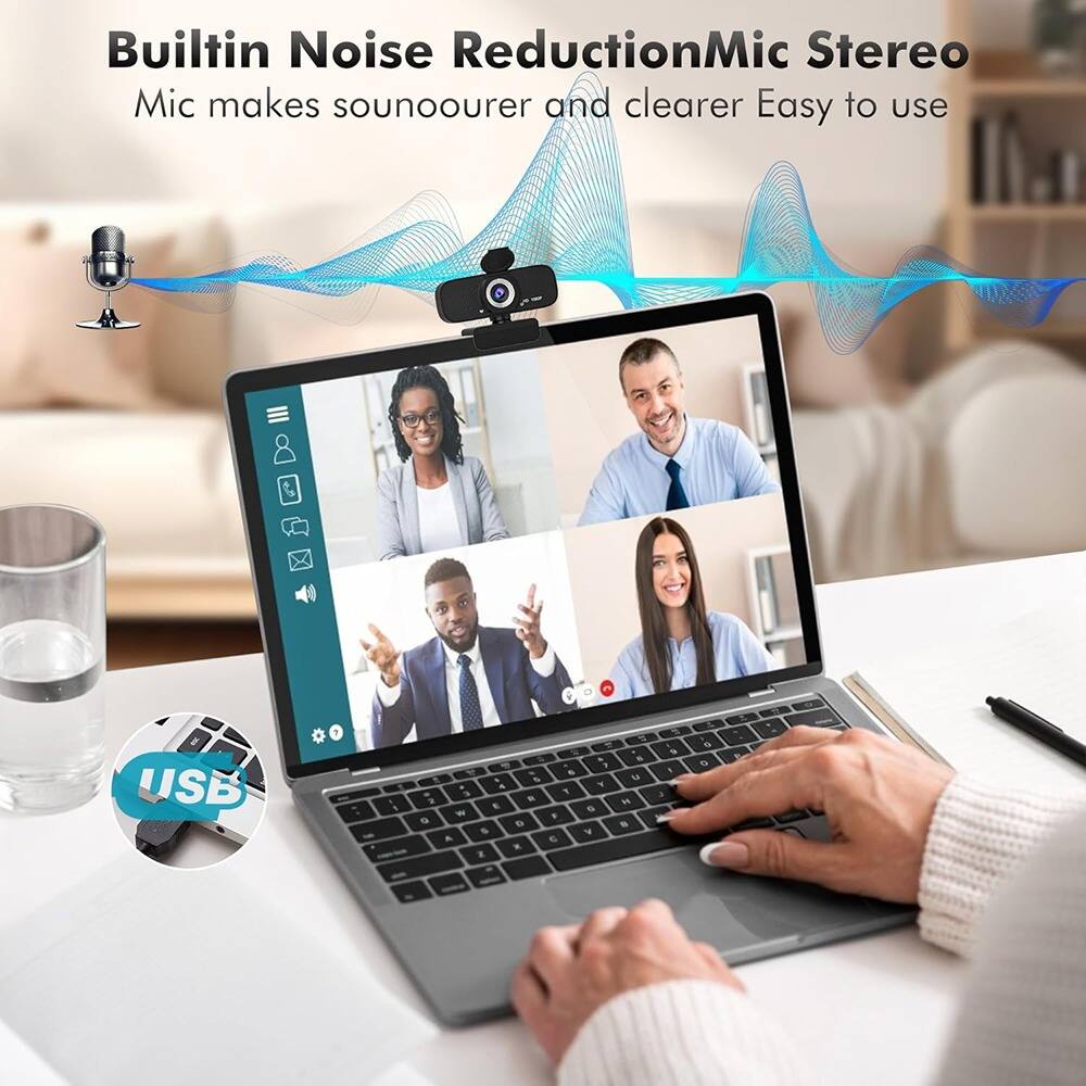 Built-in Noise Reduction  
Mic Stereo  
Mic makes sound clearer and easier to use  
USB