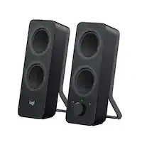 Logitech - Z207 2.0 Bluetooth Stereo Computer Speakers (2-Piece) - Black - Front_Zoom