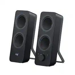 Logitech - Z207 2.0 Bluetooth Stereo Computer Speakers (2-Piece) - Black