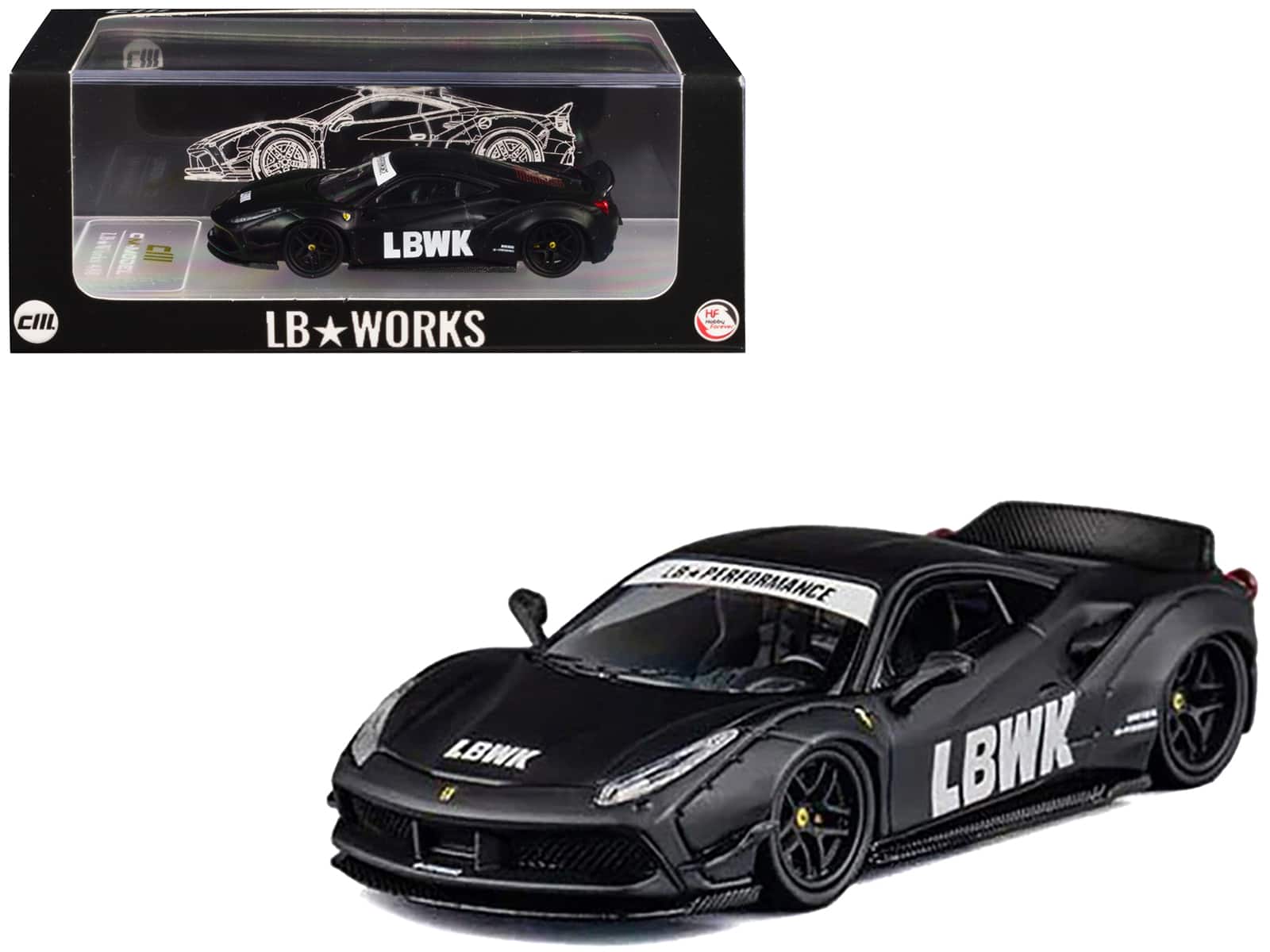 ミニカー LBWK special series 458 LB-WORKS GT Star Model 1:64 LBWK LB-Silhouette WORKS 458 GT Gulf Raw Special