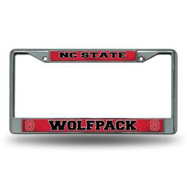 Rico Industries - NC State Wolfpack Chrome Metal License Plate Frame - Multi
