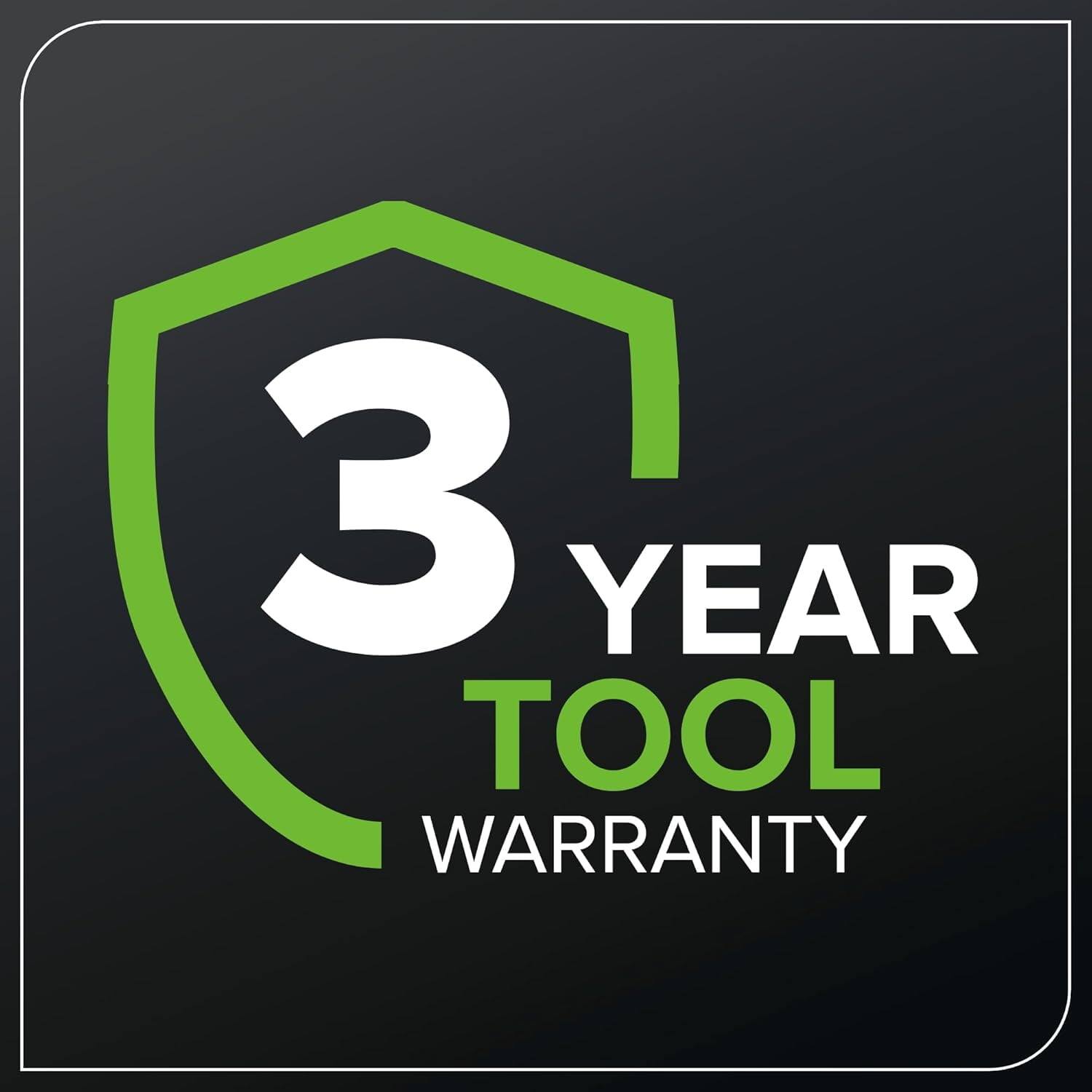 3 YEAR TOOL WARRANTY