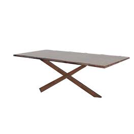 Manhattan Lane - Vyva Dining Table, Triple Cut Live Edge, Wood, 71 Inch - Walnut Brown
