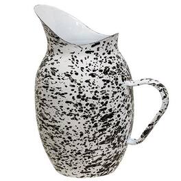 BreeBe - *Black Splatter Enamel Pitcher - Multi