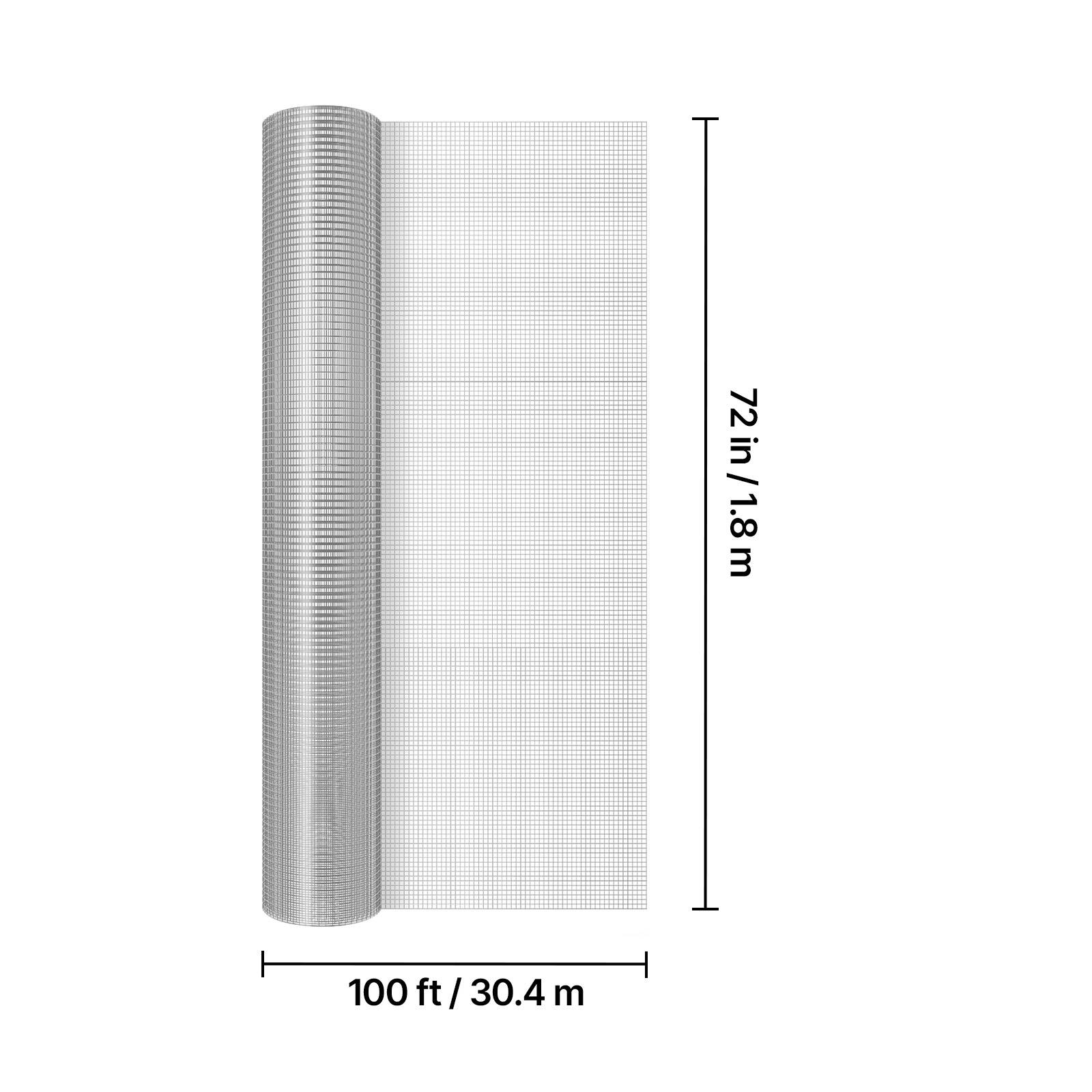72 in/1.8 m  
100 ft/30.4 m