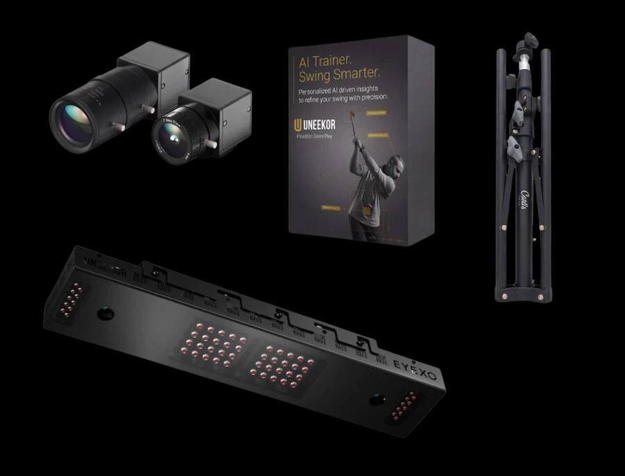 AI Trainer. Swing Smarter. Personalized AI-driven insights to refine your swing with precision.  
UNEEXOR  
Podir Ooes Play  
Canti's  
UNIERDR  
uN MANT VALE CT EE ET  
Di EYEXO