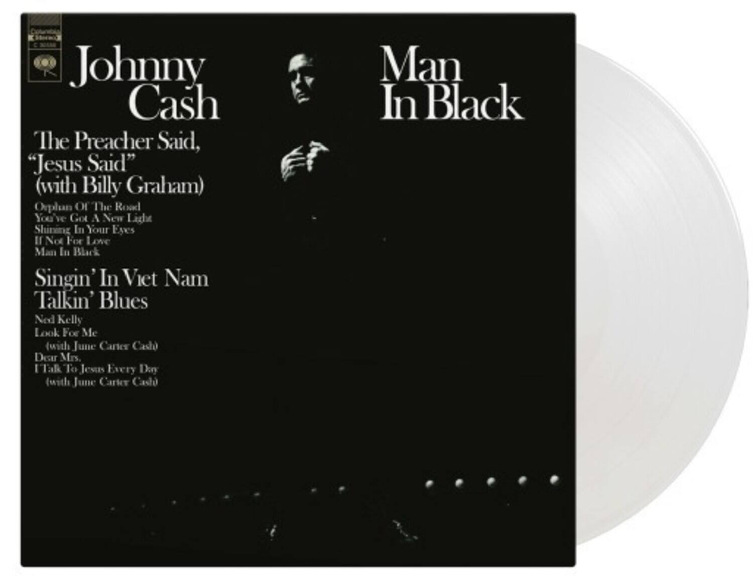 Johnny Cash Man In Black Limited 180 Gram Crystal Clear Vinyl