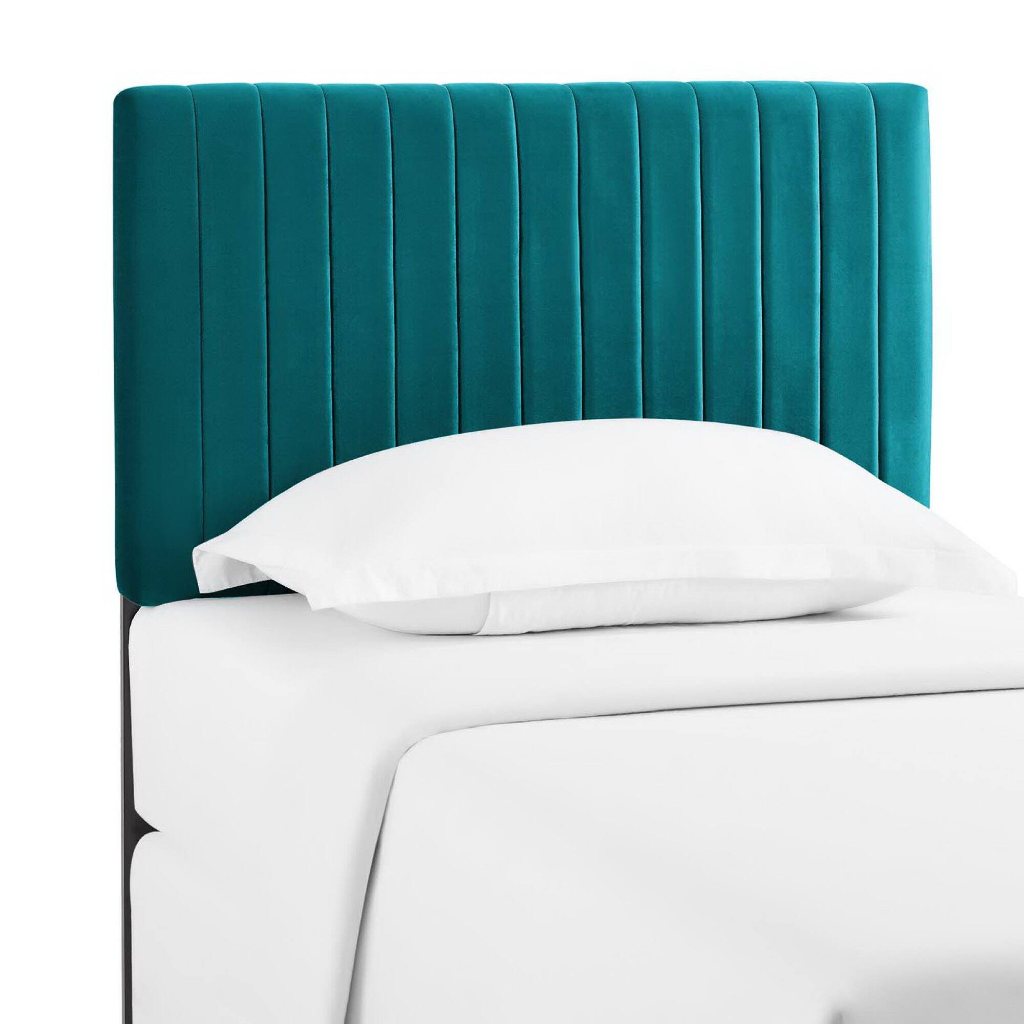 Alt View 3. Modway - Keira Performance Velvet Twin Headboard by Modway - Blue.